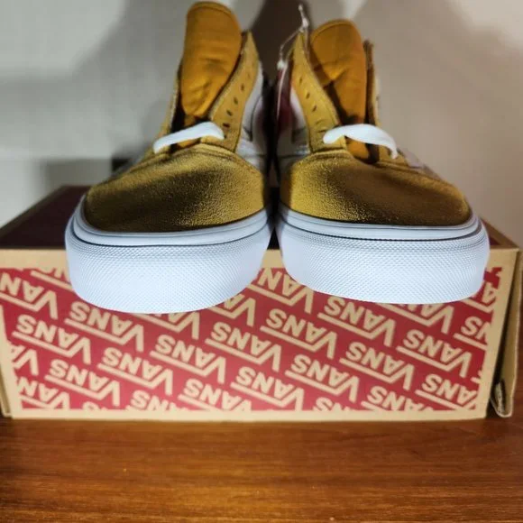 NWT VANS Suede/ Canvas Old Skool (Garden Check) Yellow Men (8.5)/ Women (10.0) - Picture 4 of 16